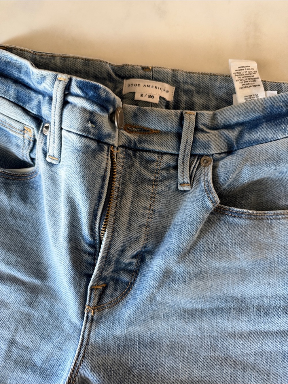 Good American Light Wash High-Rise Women's Jeans
